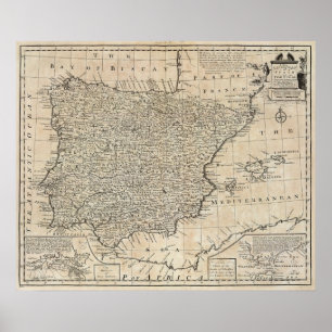 Spanien und Portugal 14 Poster