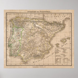 Spanien und Portugal 20 Poster
