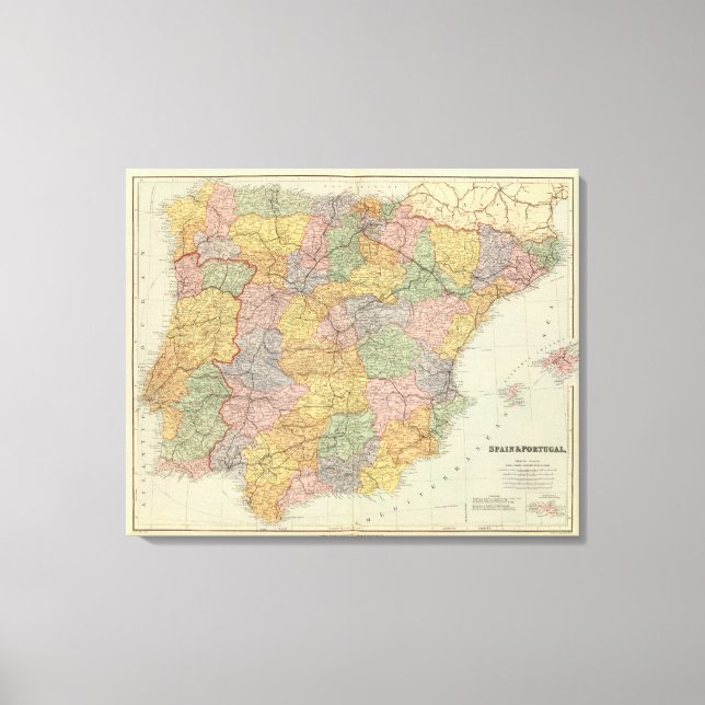 Spanien und Portugal 2 Leinwanddruck (Vorderseite)
