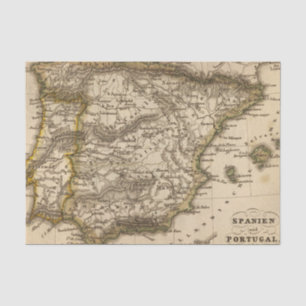 Spanien und Portugal 8 Seidenpapier