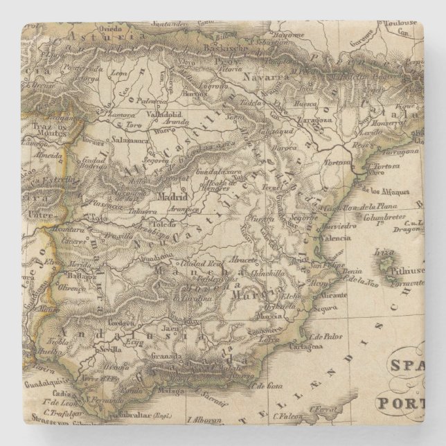 Spanien und Portugal 8 Steinuntersetzer (Vorderseite)