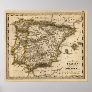 Spanien und Portugal 9 Poster