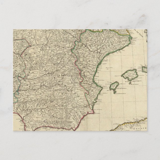 Spanien und Portugal Postkarte (Vorderseite)