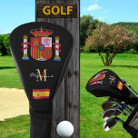 Spanien und Spanien - Mit Monogramm Golf Clubs für Golf Headcover<br><div class="desc">GOLF Head Covers: Spanien & Spanische Flagge,  Wappen mit Monogramm Name,  Golfspiele - Liebe mein Land,  Urlaub,  Golffreunde / Sportfans</div>