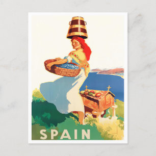 Spanien Vintage-Reise Postkarte