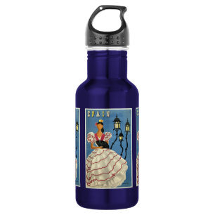 SPANIEN Vintage Reise Trinkflasche