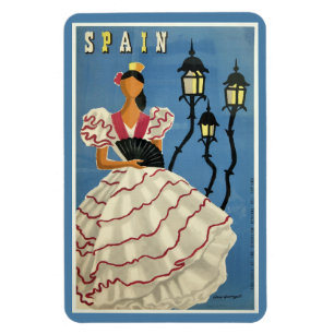 SPANIEN Vintage-Reisemagnet Magnet