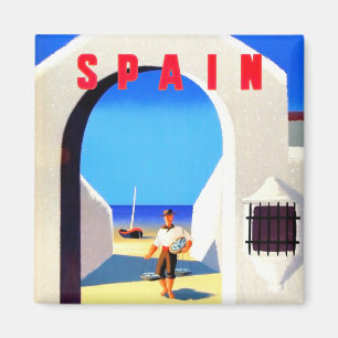 Spanien Vintage-Reisemagnet Magnet