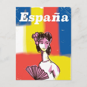 Spanien Vintage-Reiseposter Postkarte