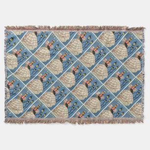 SPANIEN Vintage Travel Drop Decke