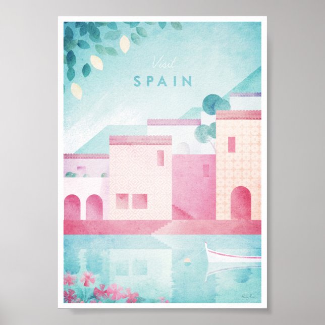 Spanien Vintage Travel Poster (Vorne)