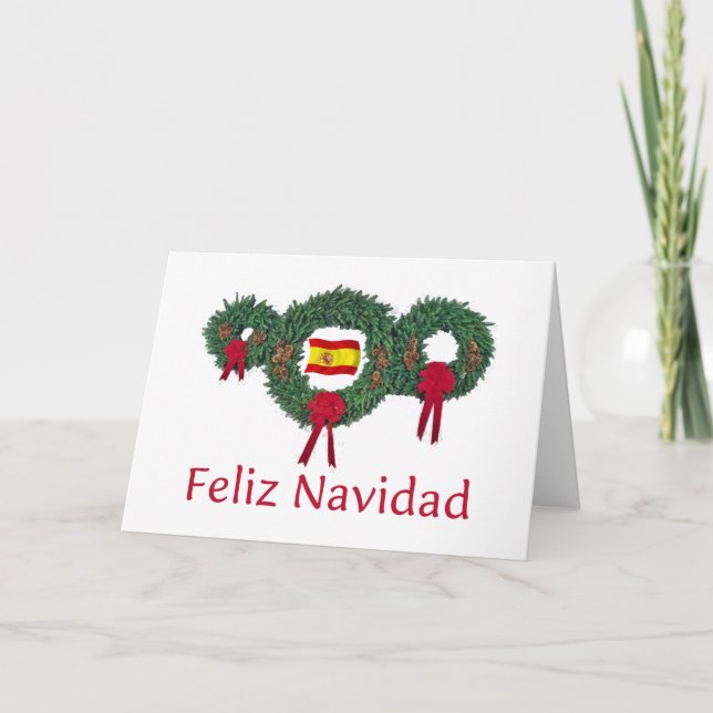 Spanien-Weihnachten 2 Feiertagskarte (Vorderseite)