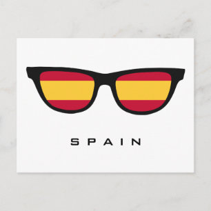 Spanien weist Sondertext und Farbpostkarte auf Postkarte