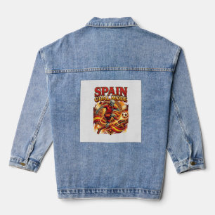 Spanien Ziel Modus Skelett Stürmer Nationen Street Jeansjacke