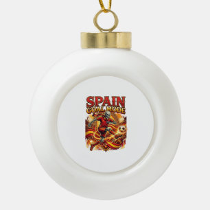 Spanien Ziel Modus Skelett Stürmer Nationen Street Keramik Kugel-Ornament