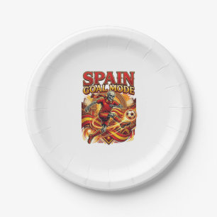 Spanien Ziel Modus Skelett Stürmer Nationen Street Pappteller