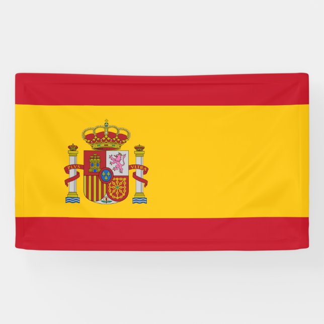 Spanienflagge Banner (Horizontal)