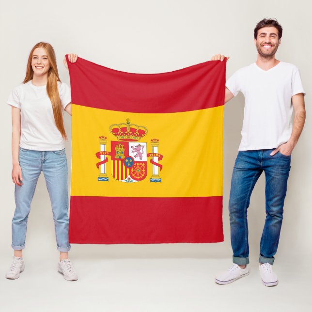 Spanienflagge Fleecedecke (Beispiel)