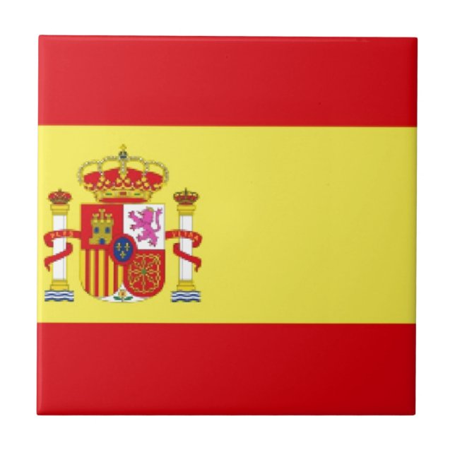 Spanienflagge Fliese (Vorderseite)