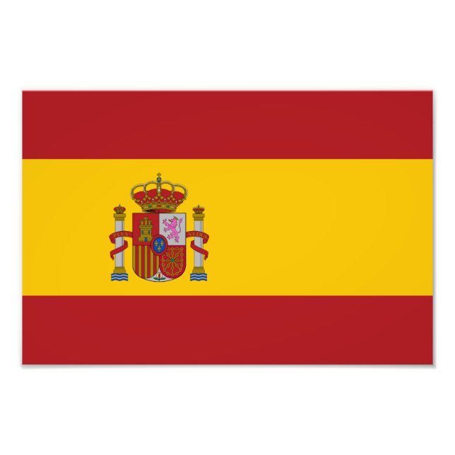 Spanienflagge Fotodruck (Vorne)