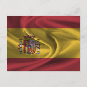 Spanienflagge Postkarte