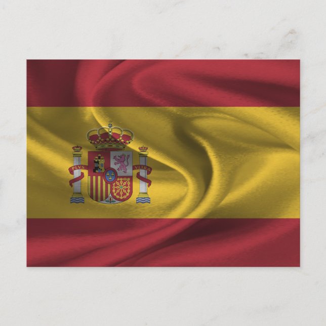 Spanienflagge Postkarte (Vorderseite)