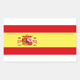 Spanienflagge Rechteckiger Aufkleber