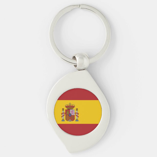 Spanienflagge Schlüsselanhänger (Vorderseite)