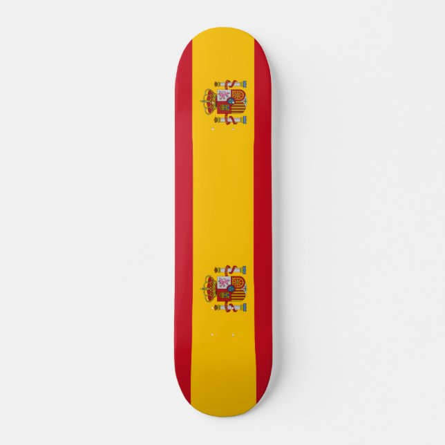 Spanienflagge Skateboard (Vorne)