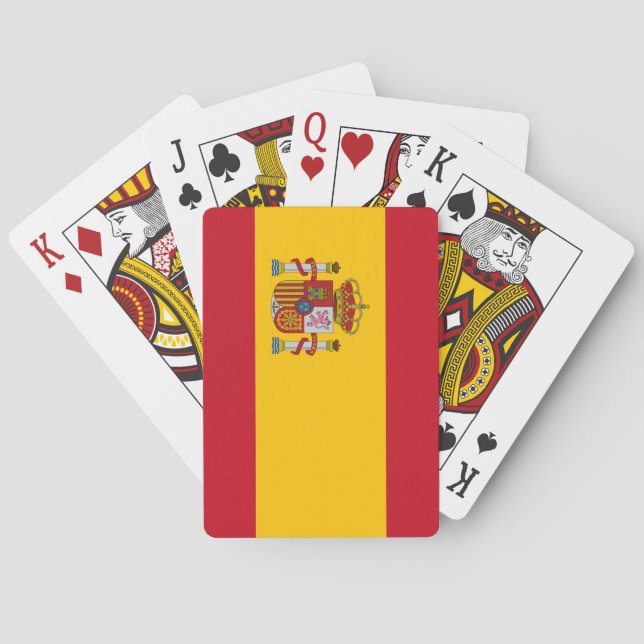 Spanienflagge Spielkarten (Rückseite)