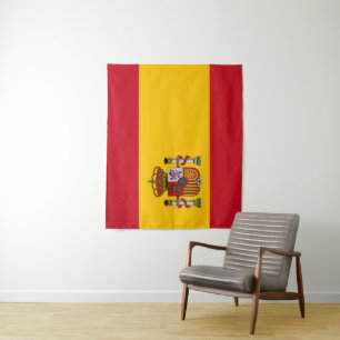 Spanienflagge Wandteppich