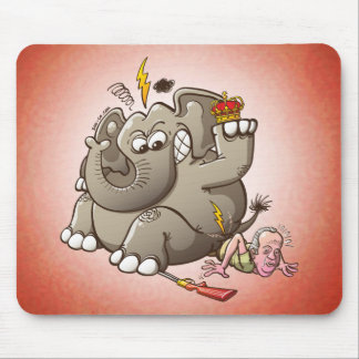 Spaniens Jagd König-Breaks Hip While Elephant Mousepad