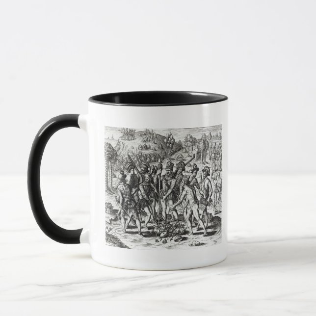 Spanier, die Geschenke vom amerikanischen Tasse (Links)