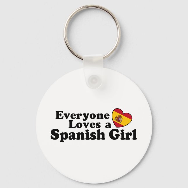 Spanierin Schlüsselanhänger (Vorderseite)