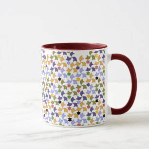 Spanisch-Alhambra-Art Fliesen-Mosaik-Muster Tasse