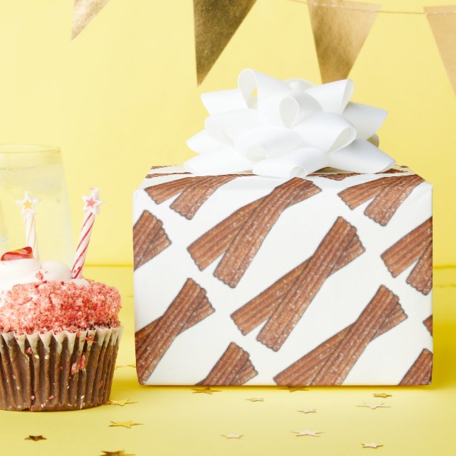 Spanisch Churro Fried Dough Pastries Churros Geschenkpapier (Geburtstagsparty)