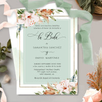 Spanisch, elegante Dusty-Rose, Sage Floral Wedding