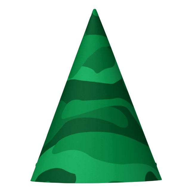 Spanisch-grüne Camouflage Partyhütchen (Vorderseite)