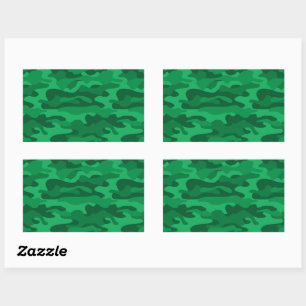 Spanisch-grüne Camouflage Rechteckiger Aufkleber