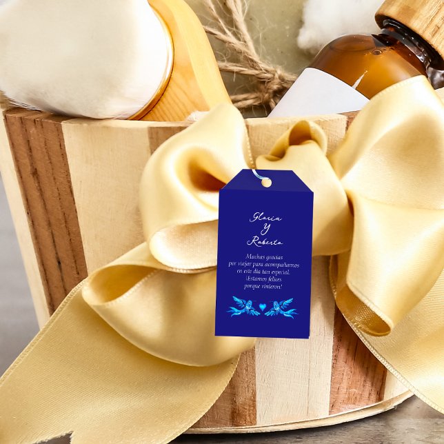 Spanisch, Humingbirds Boho Mexican Wedding Willkom Geschenkanhänger (Von Creator hochgeladen)