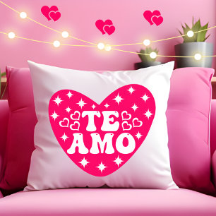 Spanisch I Liebe Du Te Amo Pink Valentinstag Kissen
