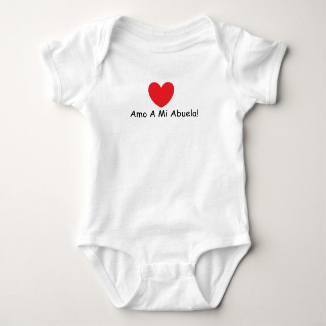 Spanisch - i-Liebe meine Großmutter! Baby Strampler (Vorderseite)