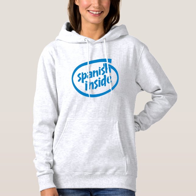 Spanisch im Inneren Hoodie (Vorderseite)