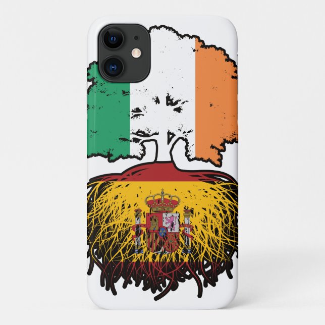 Spanisch Irland Treots Flag Case-Mate iPhone Hülle (Rückseite)
