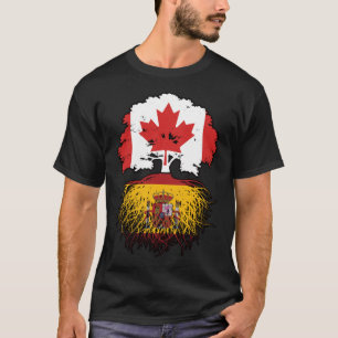 Spanisch Kanadisches Tree-Roots-Flag T-Shirt