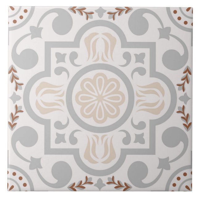 Spanisch Portugiesisch Boho  Fliese (Vorderseite)