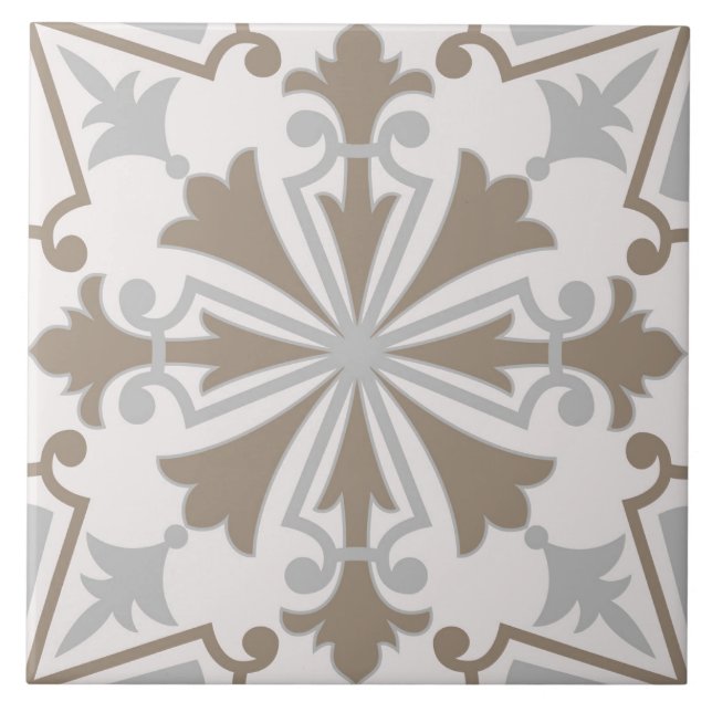 Spanisch Portugiesisch Boho Fliese (Vorderseite)