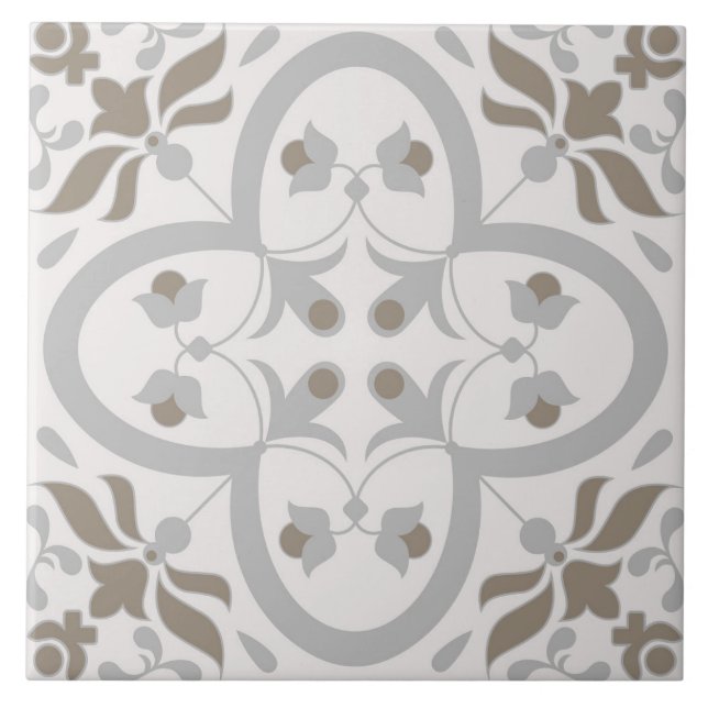 Spanisch Portugiesisch Boho Fliese (Vorderseite)