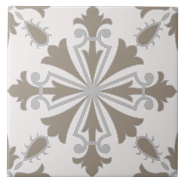 Spanisch Portugiesisch Boho Fliese (Vorderseite)