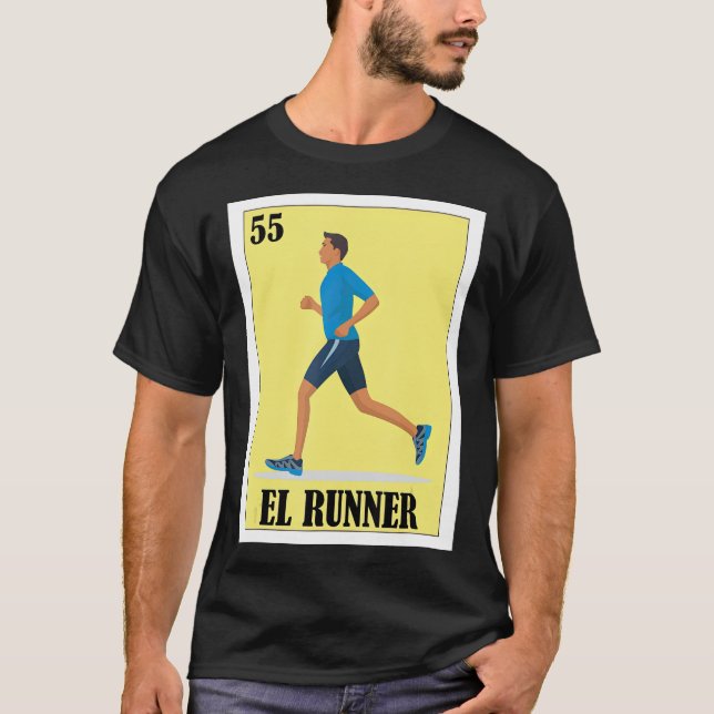 Spanisch Running Lotterie Geschenk mexikanisches E T-Shirt (Vorderseite)